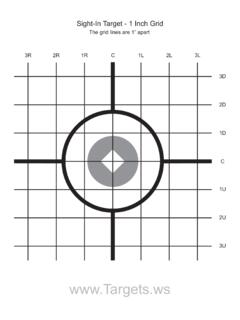 Sight-In Target - 1 Inch Grid - Targets - Print your own ...
