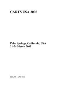 CARTS USA 2005 - toc.proceedings.com