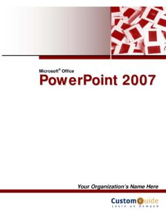 Microsoft Office PowerPoint 2007 - University of Cincinnati