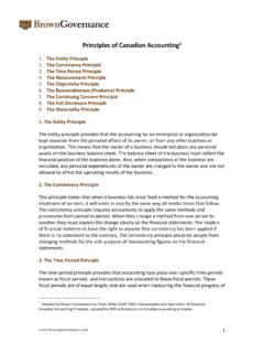 Principles of Canadian Accounting1 - Governance Solutions