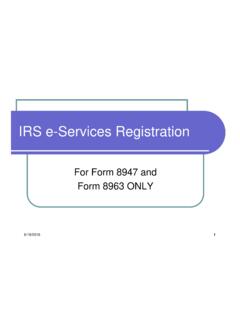 IRS e-Services Registration