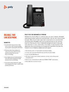 RELIABLE, TWO POLY VVX 150 BUSINESS IP PHONE LINE …