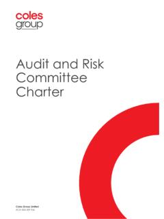 Audit and Risk Committee Charter - colesgroup.com.au