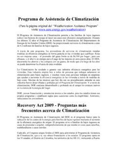 Programa de Asistencia de Climatizaci&#243;n - gobierno.pr