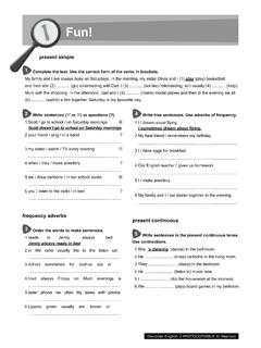 Discover English worksheet - Pearson