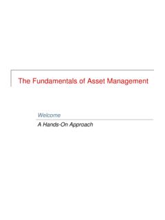 The Fundamentals of Asset Management - US EPA