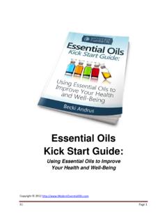 Essential Oils Kick Start Guide