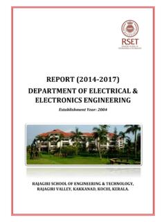 REPORT (2014-2017) DEPARTMENT OF ELECTRICAL &amp; …