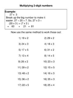 Multiplying 2 -digit numbers Example - Primary Resources