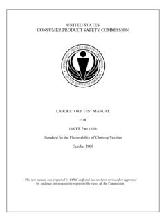 UNITED STATES CONSUMER PRODUCT SAFETY COMMISSION …