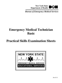 Emergency Medical Technician Basic Practical Skills ...