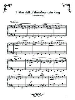 In the Hall of the Mountain King - Free Piano Sheet …