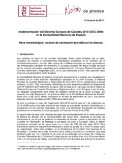 Implementaci&#243;n del Sistema Europeo de Cuentas 2010 (SEC ...