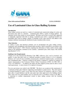 Use of Laminated Glass in Glass Railing Systems