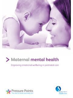 Maternal mental health - RCM