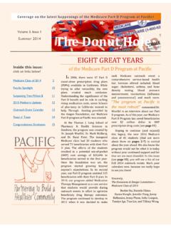 Volume 3, Issue 1 Summer 2014 The Donut Hole - pacific.edu