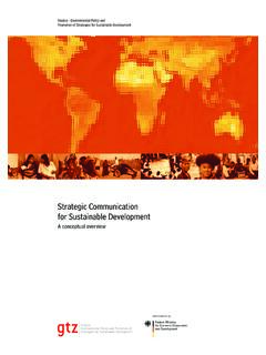 Strategic Communication for Sustainable Development