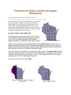Tutorial on the Public Land Survey System ... - Wisconsin DNR