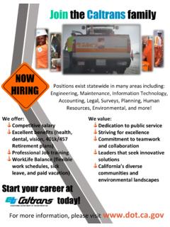 Join the Caltrans family