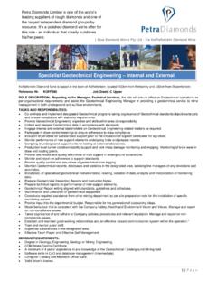 Specialist Geotechnical Engineering Internal and External