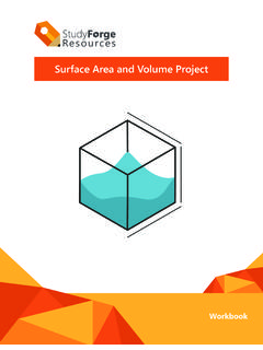 Surface Area and Volume Project - StudyForge