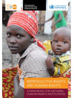 REPRODUCTIVE RIGHTS ARE HUMAN RIGHTS