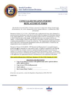 CONCEALED WEAPON PERMIT REPLACEMENT FORM