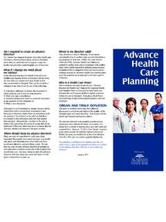 Advance Health Care Planning - Alabama State Bar