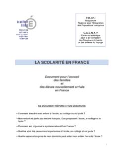 LA SCOLARIT&#201; EN FRANCE - cache.media.education.gouv.fr