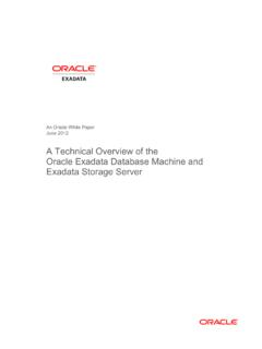 A Technical Overview of the Oracle Exadata Database ...