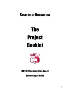 The Project Booklet - UM