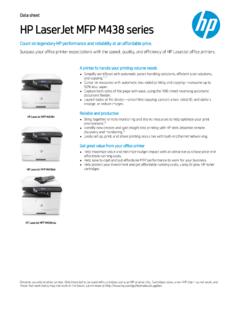 HP LaserJet MFP M438 series