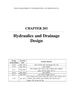 Hydraulics and Drainage Design - in.gov