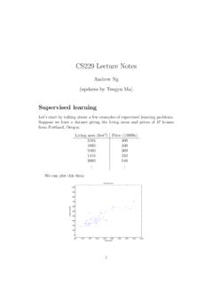 CS229LectureNotes - CS229: Machine Learning