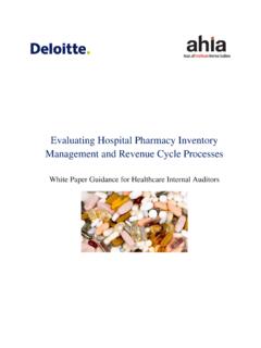 Evaluating Hospital Pharmacy Inventory Management and ...