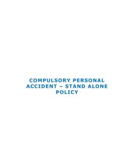 COMPULSORY PERSONAL ACCIDENT STAND ALONE POLICY  …