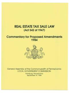 REAL ESTATE TAX SALE LAW - -CUSTOMER VALUE-