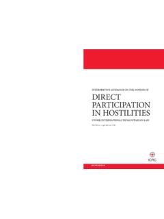 Interpretive guidance on the notion of direct participation in ...