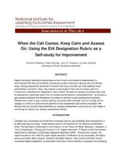 When the Call Comes, Keep Calm and Assess On: Using the ...