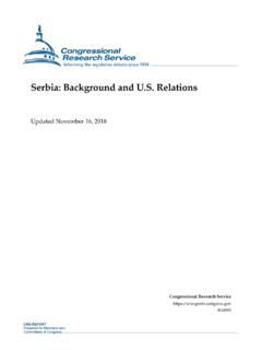 Serbia: Background and U.S. Relations