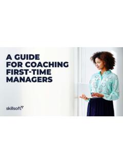 A GUIDE FOR COACHING FIRST-TIME MANAGERS