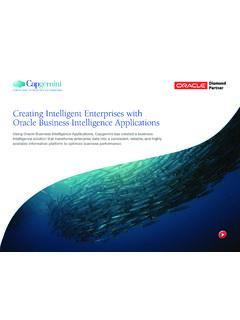 Creating Intelligent Enterprises with Oracle Business ...