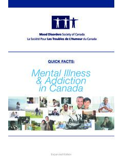 QUICK FACTS: Mental Illness &amp; Addiction in Canada