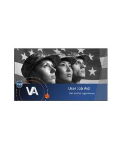 User Job Aid: SSOi Login - Veterans Affairs