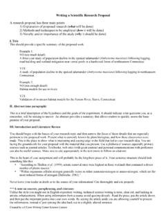 Research Proposal Writing - University of Connecticut