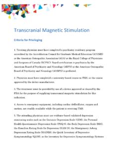 Transcranial Magnetic Stimulation - Magellan …