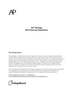 ap12 biology scoring guidelines - College Board