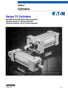 Vickers Cylinders Series TV Cylinders - Eaton