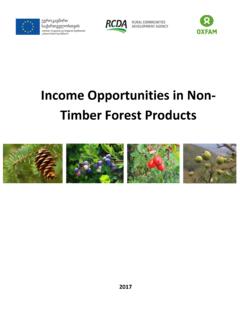 Income Opportunities in Non- Timber Forest …