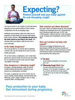 Expecting? Protect against flu and whooping cough